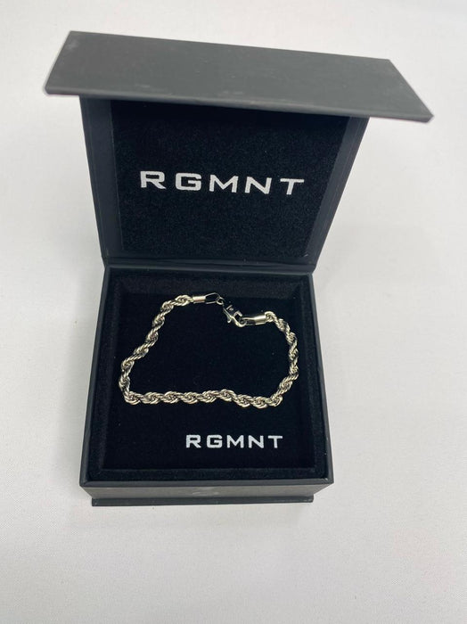 THE ROPE BRACELET 5MM - SILVER RG323 - 8"