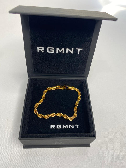 THE ROPE BRACELET 5MM - GOLD RG322 - 8"