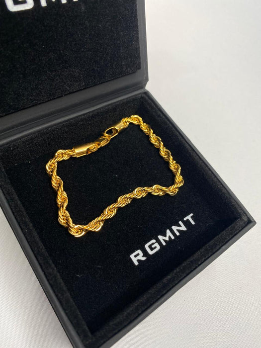 THE ROPE BRACELET 5MM - GOLD RG322 - 8"