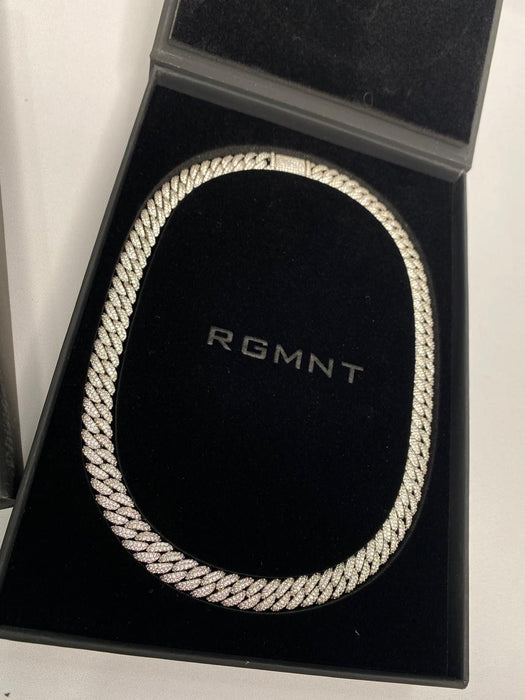 ICED CUBAN ESSENTIALS CHAIN - SILVER RG169
