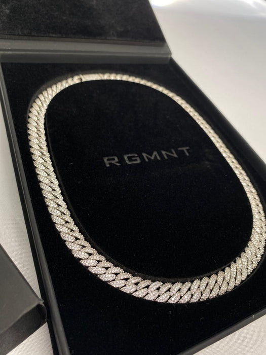 ICED CUBAN ESSENTIALS CHAIN - SILVER RG169