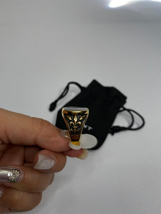 THE BLACK MIRROR RING - GOLD RG232G - 10