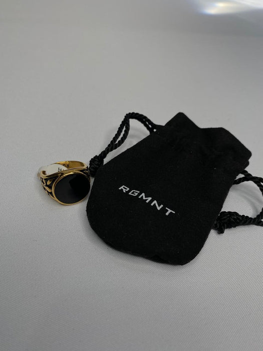 THE BLACK MIRROR RING - GOLD RG232G - 10