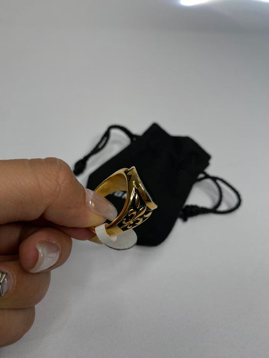 THE BLACK MIRROR RING - GOLD RG232G - 10