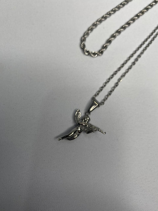 THE GANGSTER CUPID PENDANT SET - SILVER RG1014S