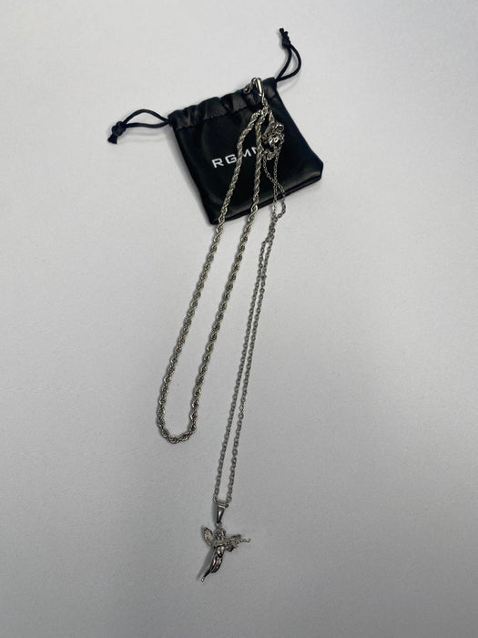 THE GANGSTER CUPID PENDANT SET - SILVER RG1014S