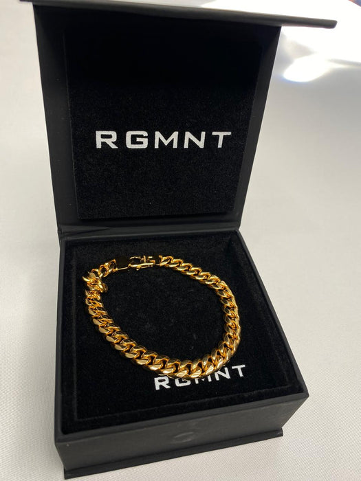 CUBAN 8MM + ROPE 5MM BRACELET STACK - GOLD - RG320 + RG322