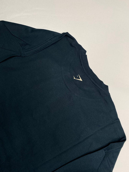 Worn Graphic Long Sleeve T-Shirt - Deep Petrol Blue