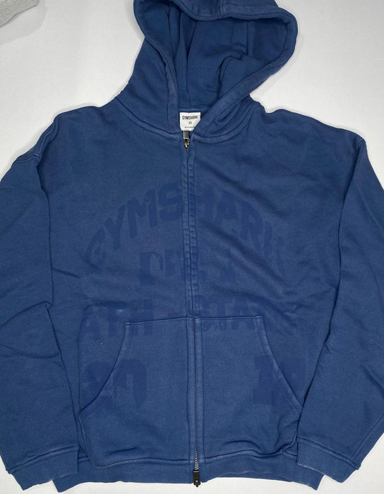 Collegiate Washed Zip Up Hoodie - Compound Blue