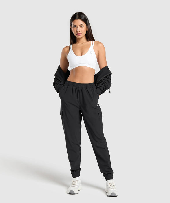 Woven Cargo Pant - Black