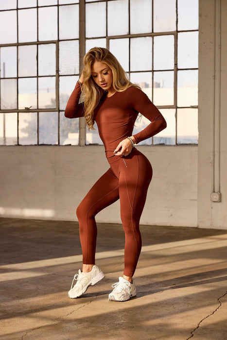 W268 ELEVATE LEGGING BROWN