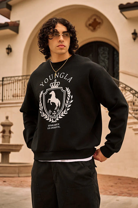 5075 - Old Money Crewnecks Black
