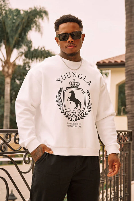 5075 - Old Money Crewnecks White