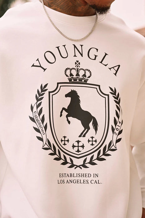 5075 - Old Money Crewnecks White