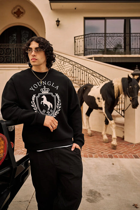 5075 - Old Money Crewnecks Black