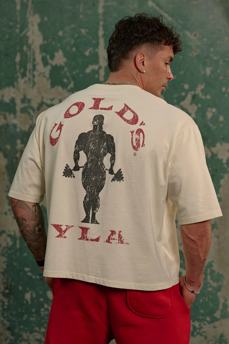 4002 GOLDS GYM NEW AGE TEES OFF-WHITE