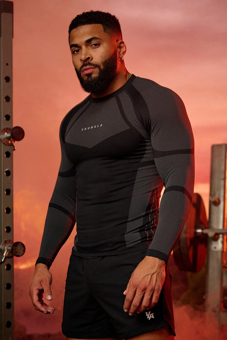 8055 - Apex Compression Longsleeves Black