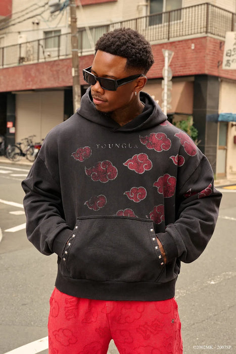 5083 - Naruto Stud Artwork Hoodies - Akatsuki