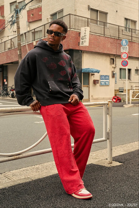 2109 - Naruto Cloud Sweats - Red Wash