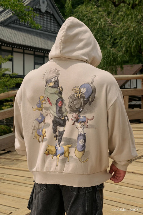 5083 - Naruto Stud Artwork Hoodies - kakashi
