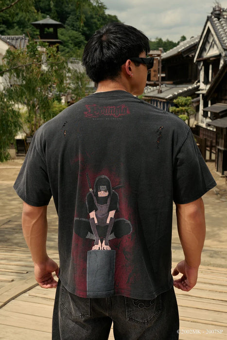 4318 - Naruto Distressed Tees - Itachi