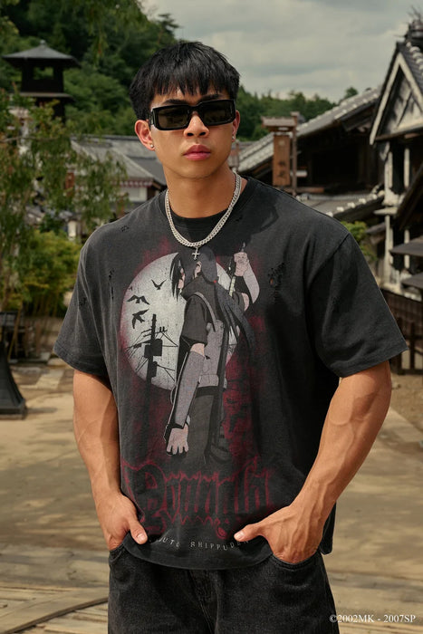 4318 - Naruto Distressed Tees - Itachi