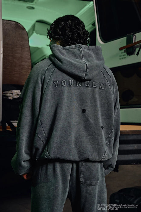 5218 - BATMAN STREET HOODIES - GREY WASH