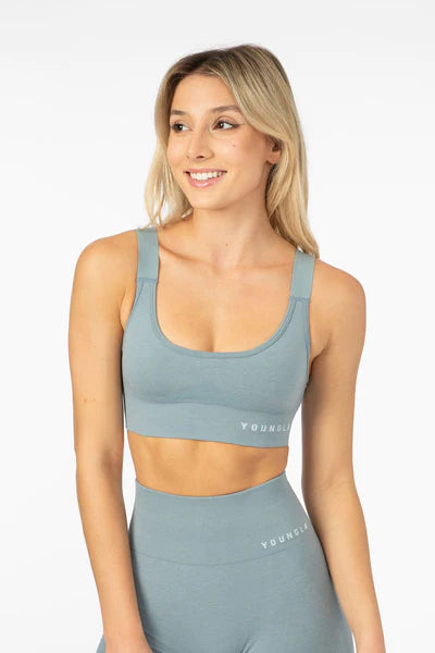 W308 SEAMLESS SPORTS BRA SKYLIGHT