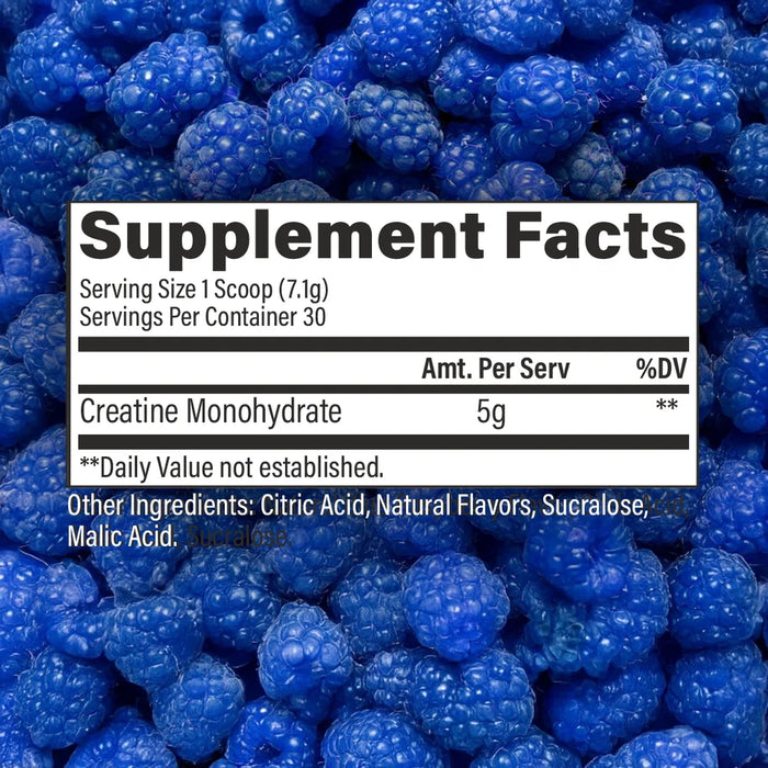 CREATINE MONOHYDRATE - BLUE RASPBERRY