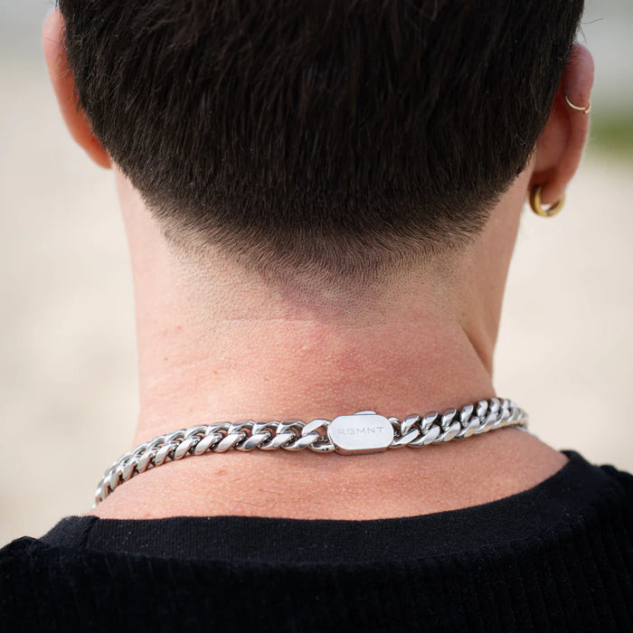 CUBAN LINK CHAIN 10MM - SILVER RG165 20"