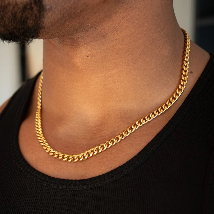Cuban Link 7mm - 14K Gold RG153