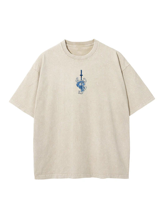 TANJIRO WATER BREATHING 2 SIDED VINTAGE TEE