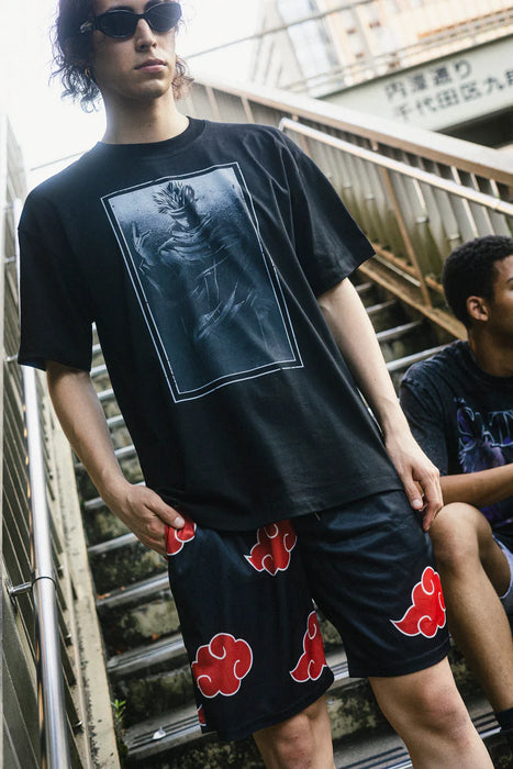 AKATSUKI SHORTS RED CLOUDS