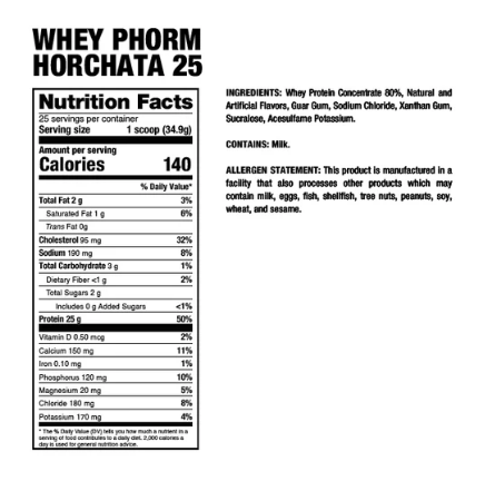 WHEYPHORM - Horchata