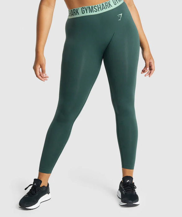 Gymshark Fit Seamless Leggins - Dark Green