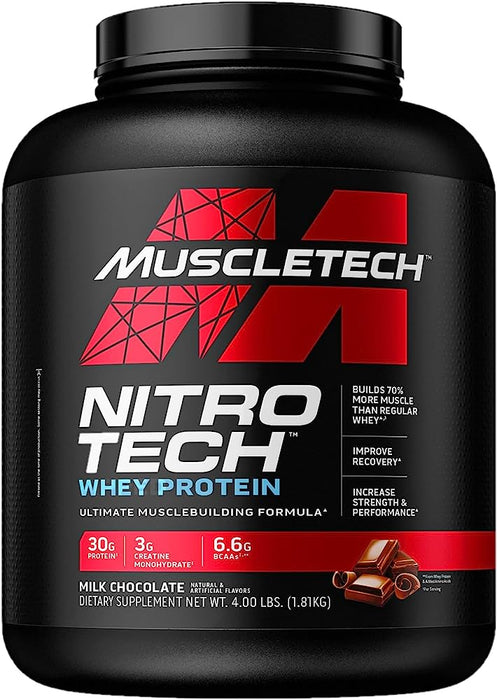 Nitro Tech whey Proteín 4 Libras