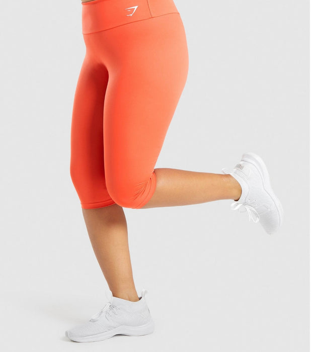 Leggins corto para entrenamiento - Naranja