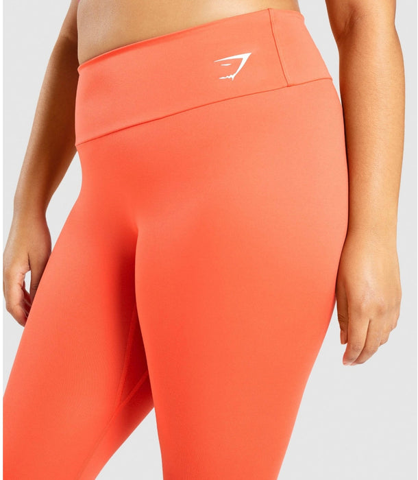 Leggins corto para entrenamiento - Naranja