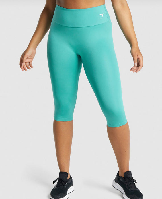 Leggins corto de entrenamiento Verde azulado