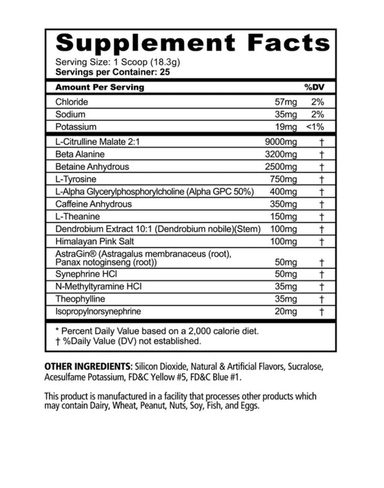 PANDAMIC EXTREME PRE-WORKOUT Fénix (melocotón naranja)