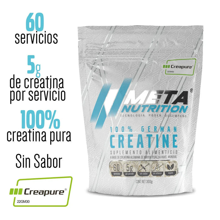 CREATINE 100% GERMAN META NUTRITION 60 SERVICIOS CREAPURE