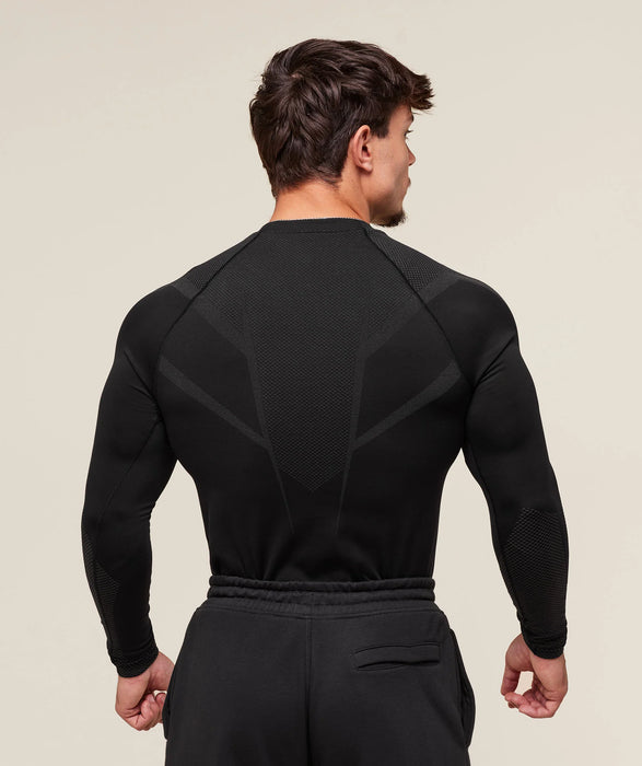 ONYX 5.0 SEAMLESS LONG SLEEVE T-SHIRT - BLACK/ONYX GREY