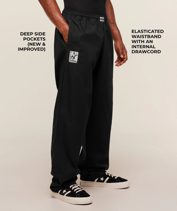 Straight Leg Pumper Pants - Black