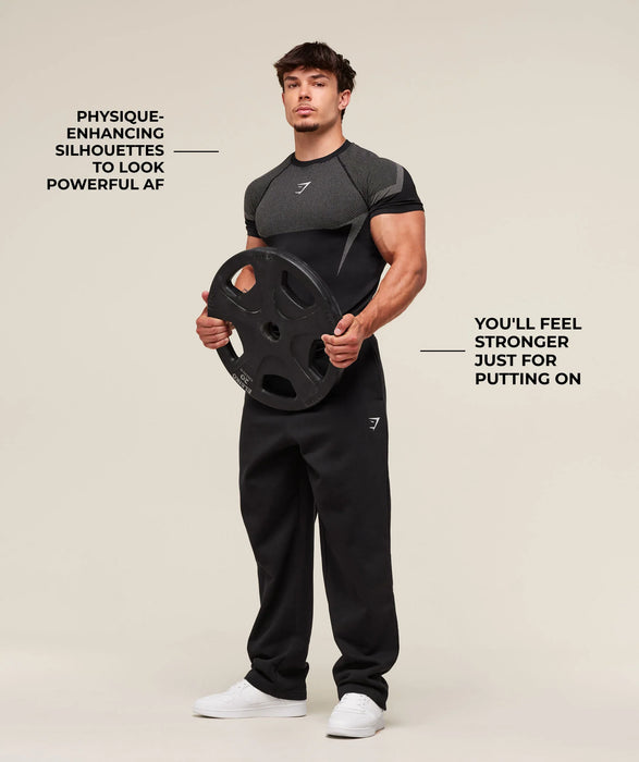 ONYX 5.0 SEAMLESS T-SHIRT - BLACK/LIGTH GREY