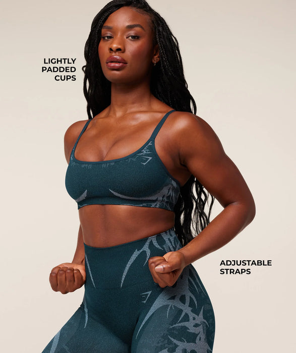 Storm Seamless Sports Bra Blue