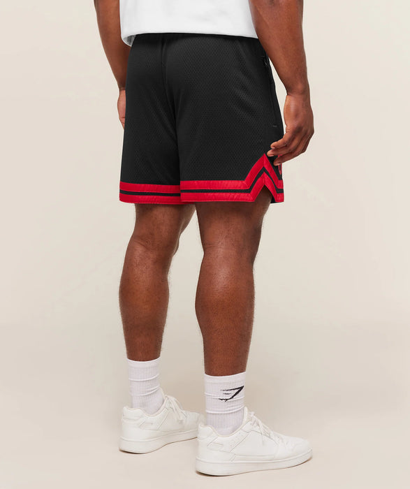 Campus Mesh Shorts - Black/Conditioning Red