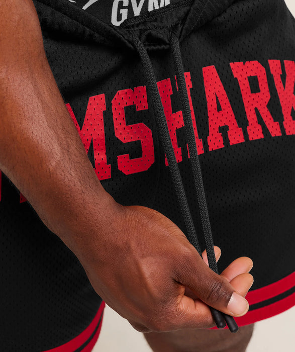 Campus Mesh Shorts - Black/Conditioning Red