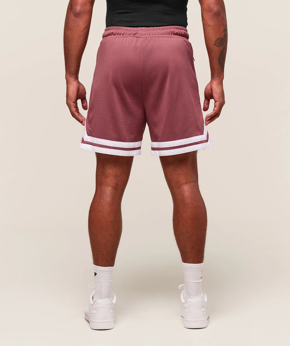 Varsity Mesh Shorts Washed Berry Pink