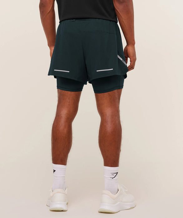 Running 4" 2in1 Shorts - Deep Petrol Blue