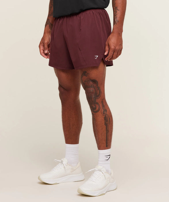 Running 5" Shorts - Rich Maroon